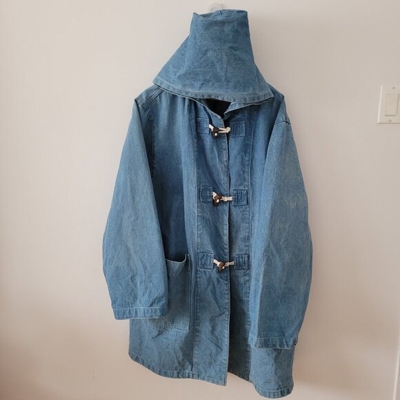Y2K Only Brand Oversized Jean Jacket/Coat-One Size-AS-IS: Some Staining - Picture 1 of 12